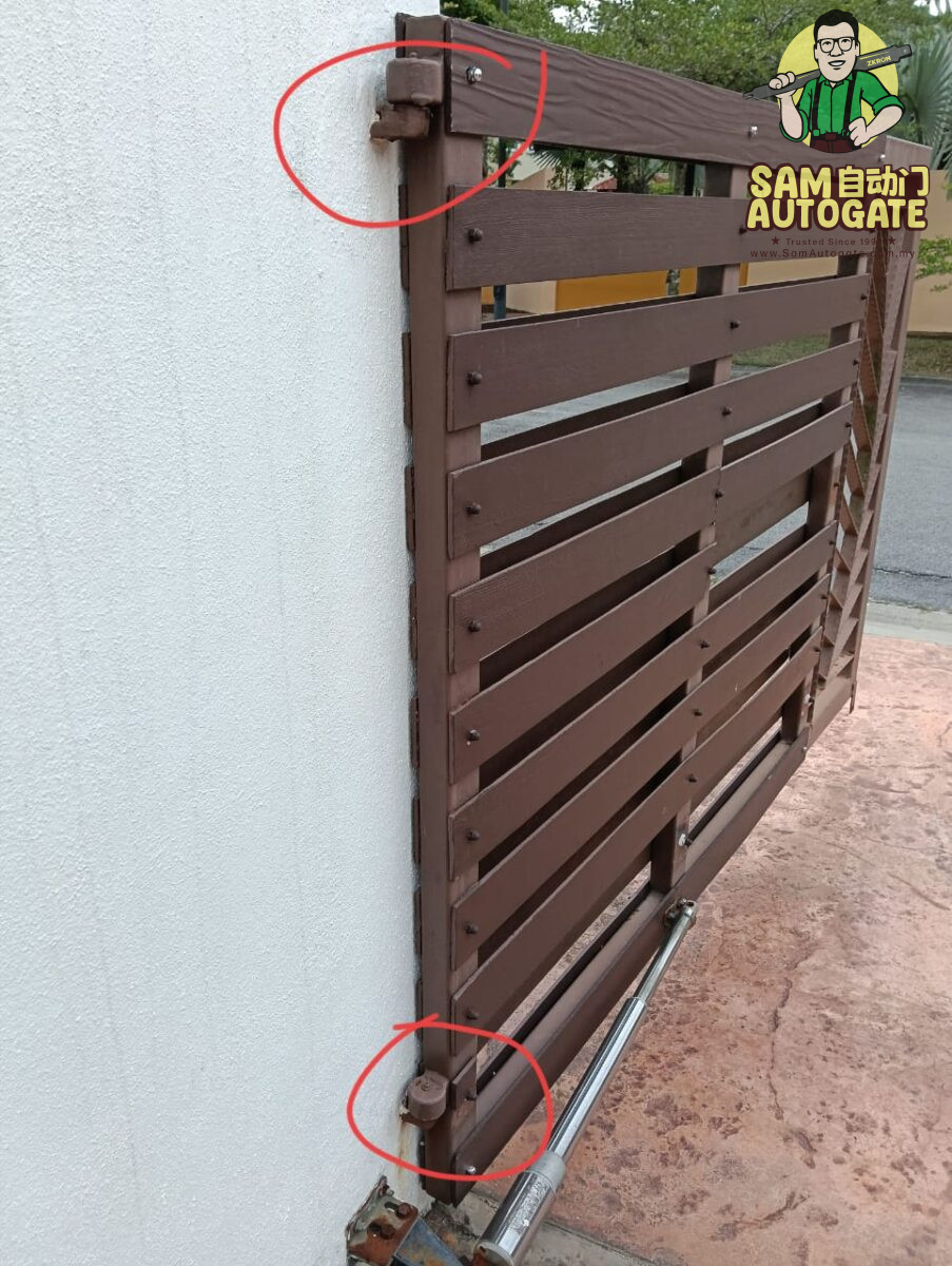 Swing Auto Gate Bearing Repair Damansara